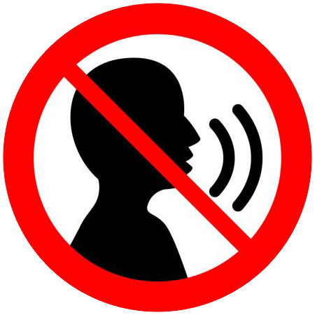 No talking